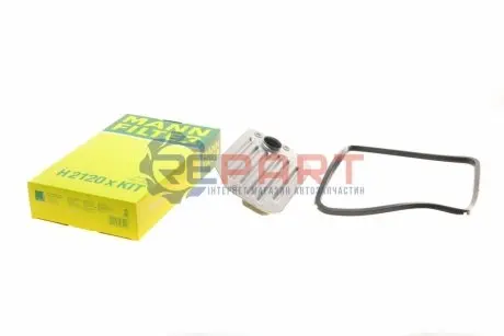 Гідравлічний фільтр коробки передач AUDI 100 C3, 100 C4, A6 C4, A8 D2 1.8-6.0 01.90-09.02 Mann H2120XKIT Купити в Україні