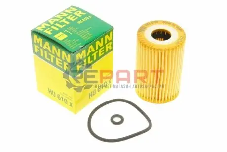 Масляний фільтр MERCEDES A (W168), VANEO (414) 1.4-2.1 07.97-07.05 Mann HU 610 X Купити в Україні