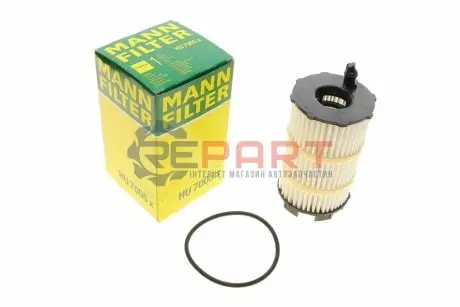 Масляний фільтр AUDI A4 B7, A4 B8, A5, A6 ALLROAD C6, A6 C6, A8 D3, A8 D4, Q7, R8, R8 SPYDER LAMBORGHINI GALLARDO, GALLARDO SPYDER, HURACÁN, HURACÁN SPYDER VW TOUAREG 4.2/5.0/5.2 09.05 Mann HU7005X Купити в Україні
