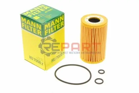 Фільтр масляний VW T5/Caddy 2.0TDI 10- MANN HU7008Z Купити в Україні