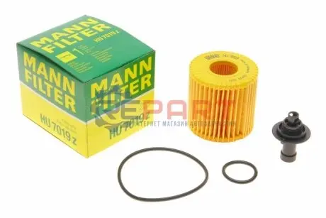 Фільтр масляний Lexus RX/NX/ES/Toyota Camry 2.0/2.5/2.7/3.5 06-/Corolla 1.4D-4D 09-18/Rav4 2.5 13- MANN HU7019Z Купити в Україні