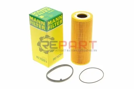 Фото Фільтр масляний Audi A6 2.4-3.2 04-18/Q5/Q7/VW Touareg 3.0TSI/Porsche Cayenne/Panamera 3.0Hybr.10-18 MANN (HU7029Z) зображення 1