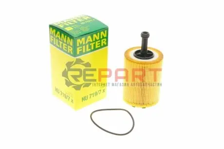 Фільтр масляний VW Passat 1.9-2.0TDI/3.2-3.6FSI 05-14/T5 1.9TDI/2.5TDI/Skoda 1.4-2.0TDI 03-15 MANN HU7197X Купити в Україні