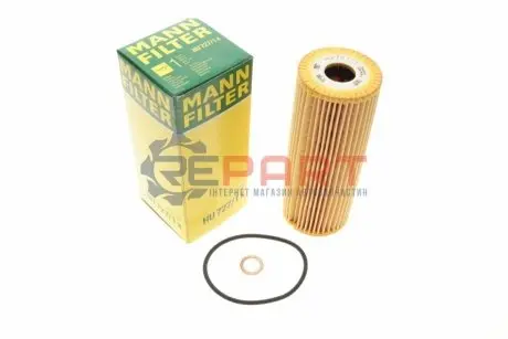 Фільтр масляний MB Sprinter 2.3 M111/C-class/E-class 1.8-3.6 M111/M104/Vito 2.0/2.3 93-06 MANN HU7271X Купити в Україні