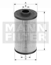 Фильтр масла MANN HU8161X (фото 1)