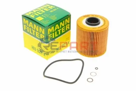 Масляний фільтр BMW 3 (E30), 3 (E36), 5 (E34) 1.6-1.9 12.84-08.00 Mann HU921X Купити в Україні