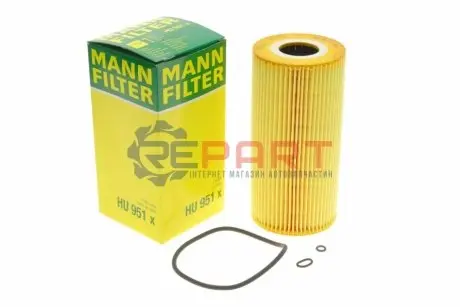 Масляный фильтр MB Sprinter/Vito 2.3D/2.9TDI/C-class 2.0D/2.2D/E-class 2.0D-3.0D OM601-606 94-01. Mann HU951X Купить в Украине
