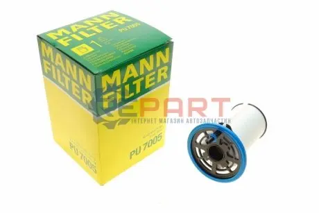 (заміна на PU 7005/1) Фільтр паливний Fiat Doblo 1.3-2.0JTD 11 Mann PU7005