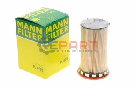 Паливний фільтр AUDI A3, A3 ALLSTREET, Q2, Q3, TT CUPRA FORMENTOR, LEON, LEON SPORTSTOURER FORD TRANSIT CONNECT V761 SEAT ARONA, ATECA, IBIZA V, LEON, LEON SC 1.0-2.0D 10.08 Mann PU8028 Купити в Україні