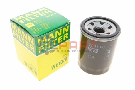 Фільтр масла - W610/6 (MD356000, JEY014302A, 2630002503) MANN W6106
