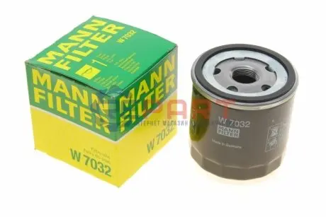 Фільтр масляний Renault Kangoo 1.5dCi 10- MANN W7032 Купити в Україні