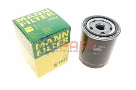 Масляний фільтр FORD MAVERICK INFINITI J30, M30, Q45 I, Q45 II ISUZU D-MAX I NISSAN 100NX, 200SX, 300ZX, ALMERA I, BLUEBIRD, CABSTAR, CEDRIC, CHERRY II, CHERRY III, LAUREL 1.0-4.5 08.65-06.12 Mann W7041 Купити в Україні