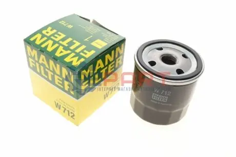 Масляний фільтр AUSTIN METRO I, MINI II FORD CAPRI III, ESCORT I, ESCORT II INNOCENTI MINI LDV SHERPA MG METRO OPEL ASCONA B, ASCONA C, CORSA A, CORSA A TR, FRONTERA A 0.8-2.4 09.62-05.01 Mann W712 Купити в Україні