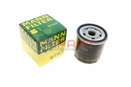 Масляний фільтр ALFA ROMEO 145, 146, 164, 33 FIAT 127, 900 T/E, 900 T/E PULMINO, CINQUECENTO, CROMA, FIORINO, PANDA, REGATA, RITMO, SEICENTO / 600, UNO FSO 127P 0.65-3.0 10.69-12.15 Mann W7142