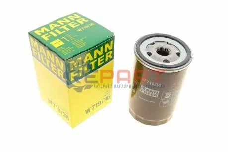 Масляний фільтр JAGUAR S-TYPE II, XF I, XJ, X-TYPE I JEEP CHEROKEE LAND ROVER DISCOVERY III 2.1-4.0 01.99 Mann W71936 Купити в Україні