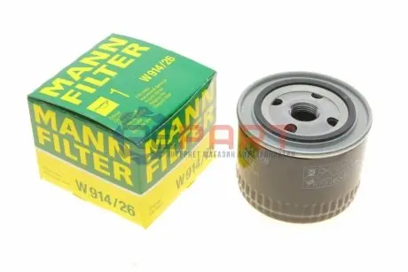 Масляний фільтр CHEVROLET TAHOE HONDA ACCORD V, ACCORD VI LAND ROVER FREELANDER I MG ZR, ZS ROVER 25 I, 45 I, STREETWISE 2.0D/6.5D 10.94-10.06 Mann W91426 Купити в Україні