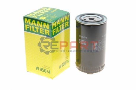 Фильтр масла - W950/4 (9011072030S, 90110720305, 90110720303) MANN W9504