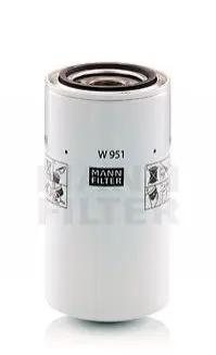 Масляний фільтр (фільтр, що вгвинчується) ABG SD200DX, SD200F AG CHEM 1254 AKTIV FISCHER M 800 ALLIS CHALMERS 715, 715D AMMANN ASC 110 D, ASC 150 D, ASC 70, ASC 90 D BERLIET 550K BOMAG BW284 Mann W951