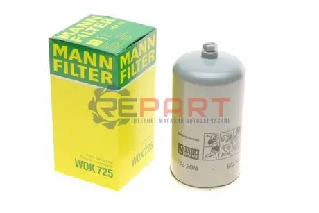 Паливний фільтр MAN CLA, E2000, EL, EM, F2000, F9, F90, F90 UNTERFLUR, FOC, G, G90, HELICON, HOCL, L2000, LION´S CITY, LION´S CLASSIC, LION´S COACH, LION´S COMFORT BF4L913T-TD226B-6 10.79 Mann WDK725 Купити в Україні