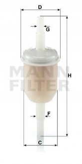 Фильтр топлива. Фильтр, система вентиляции картера MANN WK312 (фото 1)
