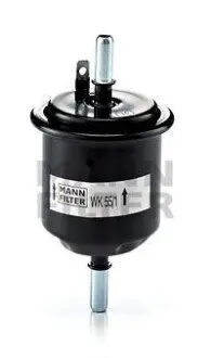 Паливний фільтр FORD ESCORT VI HYUNDAI ACCENT II, LANTRA I, PONY / EXCEL MITSUBISHI GALANT IV, L 300 III, STARION 1.3-2.6 05.82-12.06 Mann WK551 Купити в Україні