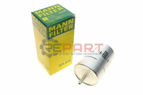 Паливний фільтр MERCEDES A (W169), B SPORTS TOURER (W245) ALFA ROMEO 164, 75, 90, GTV, RZ, SPIDER, SZ AUDI A4 B5, A6 C5 AUSTIN MAESTRO, MONTEGO BMW 3 (E21), 3 (E30) 1.0-6.0 07.70-04.13 Mann WK830 Купити в Україні
