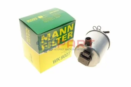 Паливний фільтр NISSAN QASHQAI +2, QASHQAI I, X-TRAIL, X-TRAIL II RENAULT KOLEOS I 2.0D 02.07 Mann WK9027 Купити в Україні