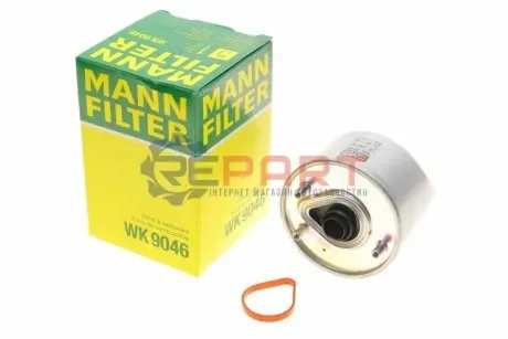 Паливний фільтр (з ущільненням) VOLVO C30, S40 II, S60 II, S80 II, V40, V50, V60 I, V70 III FORD B-MAX, C-MAX II, ECOSPORT, FIESTA VI, FOCUS III, GALAXY II, GALAXY MK II 1.4D-2.0D 06.08 Mann WK9046 Купити в Україні