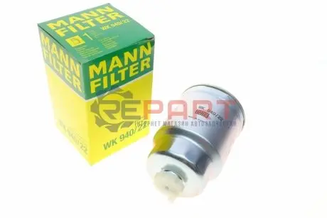 Паливний фільтр NISSAN ALMERA II, ALMERA TINO, CABSTAR E, NAVARA NP300, PATHFINDER III, PICK UP, PRIMERA, SERENA, TERRANO II, TRADE, VANETTE CARGO, X-TRAIL I, ATLEON 2.2D-6.0D 02.93 Mann WK94022 Купити в Україні