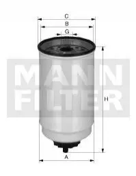 Паливний фільтр 249x94x71 1-14UNS2B FENDT 818 VARIO TMS, 820 VARIO ABG 186, 213 AG CHEM A-2500, 1253, 1603, 1803, 004, 1004, 2004, 3004, 804 AGCO 8360, 8425, 8425 AGCOSTAR, R42, R62, R72 Mann WK9654X