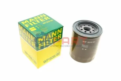Фото Фільтр масляний Ford Ranger/Mazda B-Serie/Toyota Avensis/Hiace/Hilux/Land Cruiser 2.0D-4.2D 81-07 MANN (WP92880) зображення 1