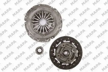 Комплект зчеплення Seat Ibiza 01-09/Skoda Fabia/Roomster 1.4TDI 99-15 (51kw)(d=221mm)(+вижимний) Mapa 001220000 Купити в Україні