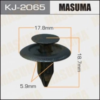 Клипса пластиковая MASUMA KJ2065 (фото 1)