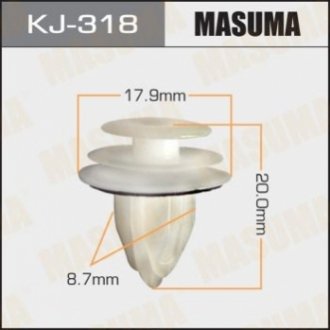 Клипса пластиковая MASUMA KJ318 (фото 1)