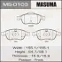 Колодки тормозные дисковые MASUMA (MS0103) изображение 1