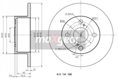 Автозапчастина MAXGEAR 19-2344 (фото 1)