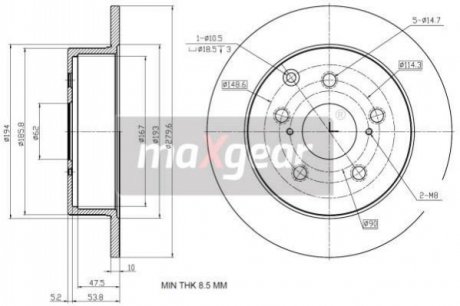 Автозапчастина MAXGEAR 192353