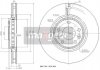 Тормозной диск RENAULT P. LAGUNA 08-/GRAND SCENIC 2,0DCI MAXGEAR 192363 (фото 1)