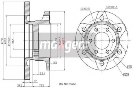 Автозапчасть MAXGEAR 19-2405 (фото 1)