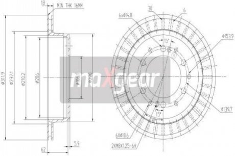 Автозапчастина MAXGEAR 19-2464 (фото 1)