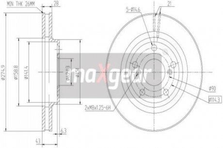 Автозапчасть MAXGEAR 19-2562