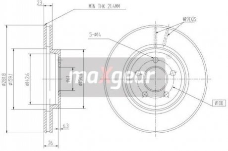 Автозапчастина MAXGEAR 19-2784 (фото 1)