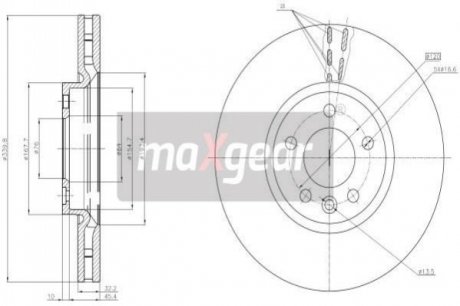 Автозапчастина MAXGEAR 19-3221 (фото 1)