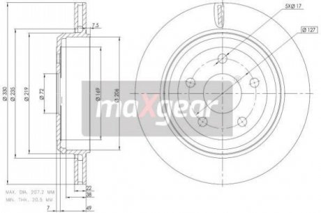 Автозапчастина MAXGEAR 19-3225