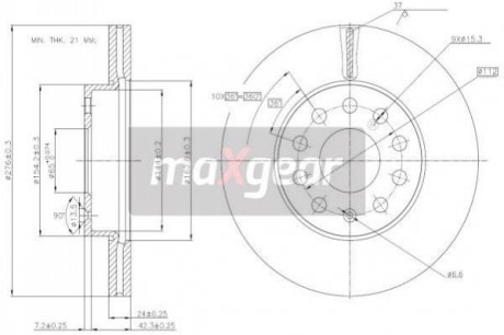 Автозапчастина MAXGEAR 19-3238