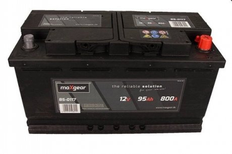 Акумуляторна батарея 95Ah/750A (353x175x190/+R) MAXGEAR 595402080D722