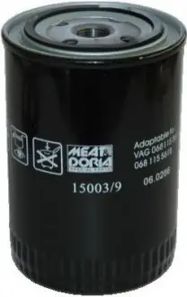 Фільтр масляний VW Caddy I-II/T3/LT 28-35 1.9TD/2.4i 81-05 MEAT&DORIA 150039 Купити в Україні