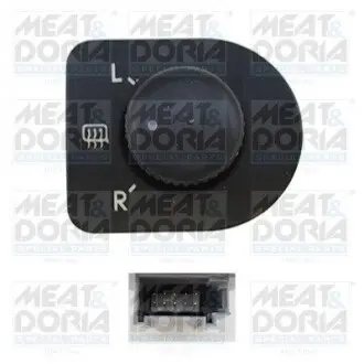 Вимикач обігріву скла VW BORA, BORA I, GOLF IV, NEW BEETLE, PASSAT B5, PASSAT B5.5 1.4-4.0 08.96-12.13 MEAT&DORIA 206027 Купить в Украине