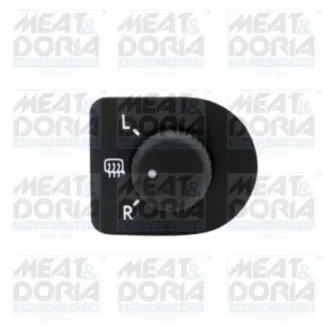 Регулятор дзеркала SKODA OCTAVIA I, OCTAVIA II 1.4-2.0D 09.96-06.13 MEAT&DORIA 206039 Купити в Україні