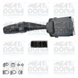 Перемикач комбінов. під кермом (фари) HONDA CIVIC VII, CR-V II, FR-V, JAZZ II 11.00-12.09 MEAT&DORIA 231053